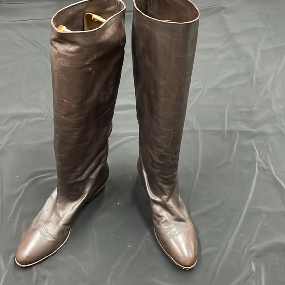 Anne Klein Leather Knee Boots - Picture 3 of 12